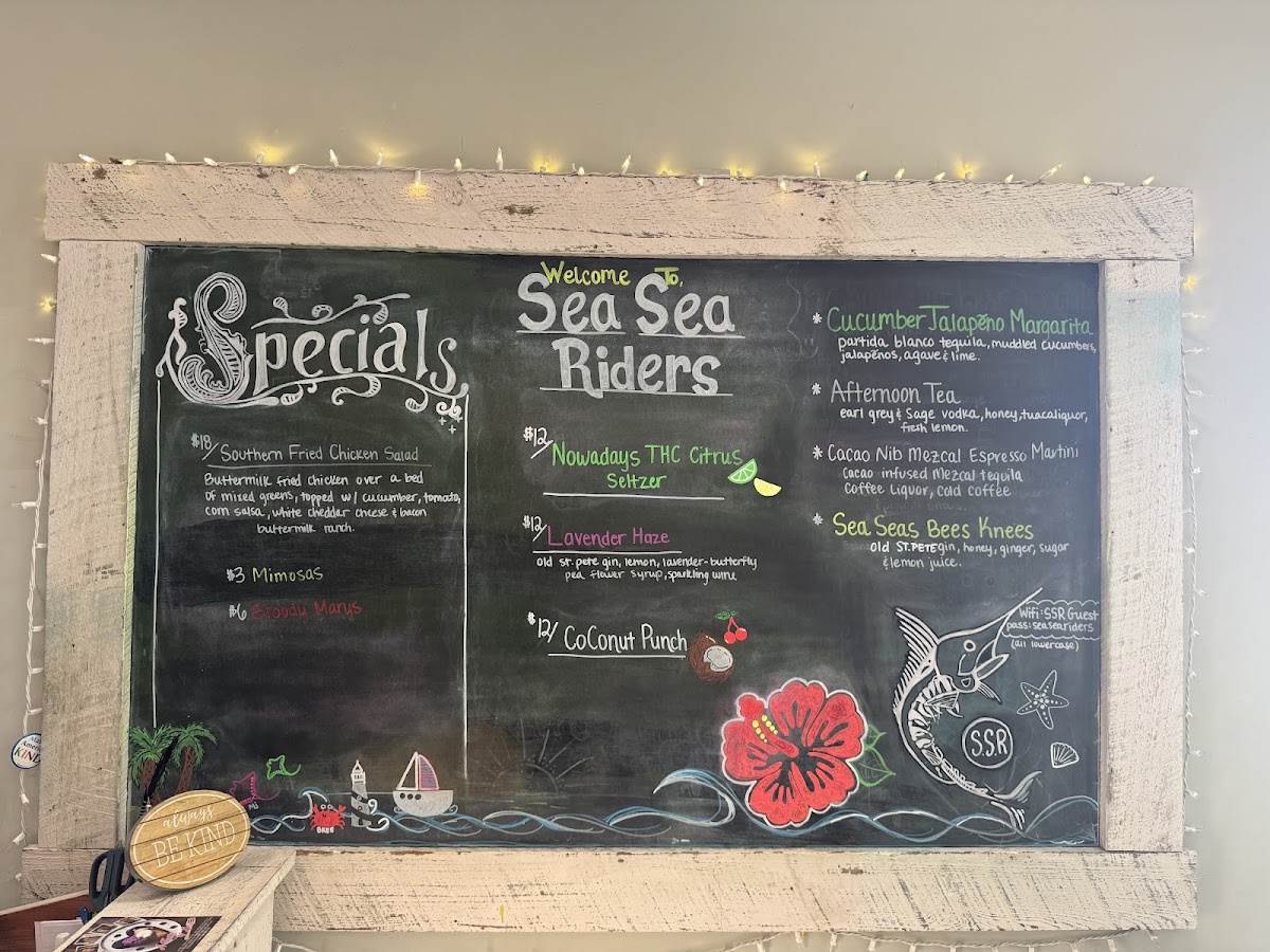 Menu Sea Sea Riders Restaurant-1